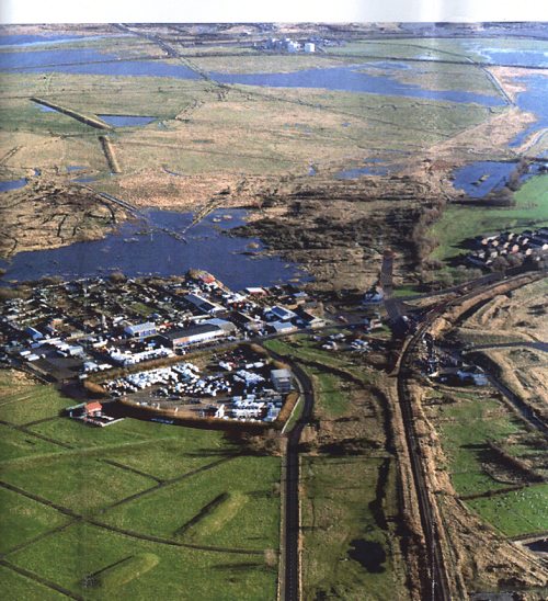 aerial view of Teesside International Bird Reserve 85Kb